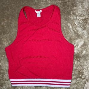 Red Crop top